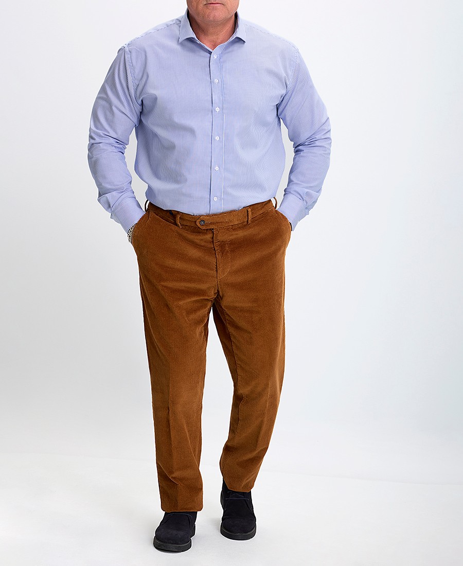 Kaiserhoff Ανδρικό Ριγέ Πουκάμισο Non Iron Semi Rex Slim Fit φωτογραφία