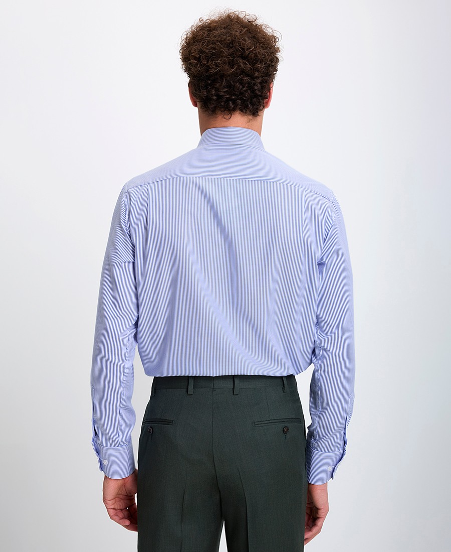 Kaiserhoff Ανδρικό Ριγέ Πουκάμισο Non Iron Semi Rex Slim Fit φωτογραφία