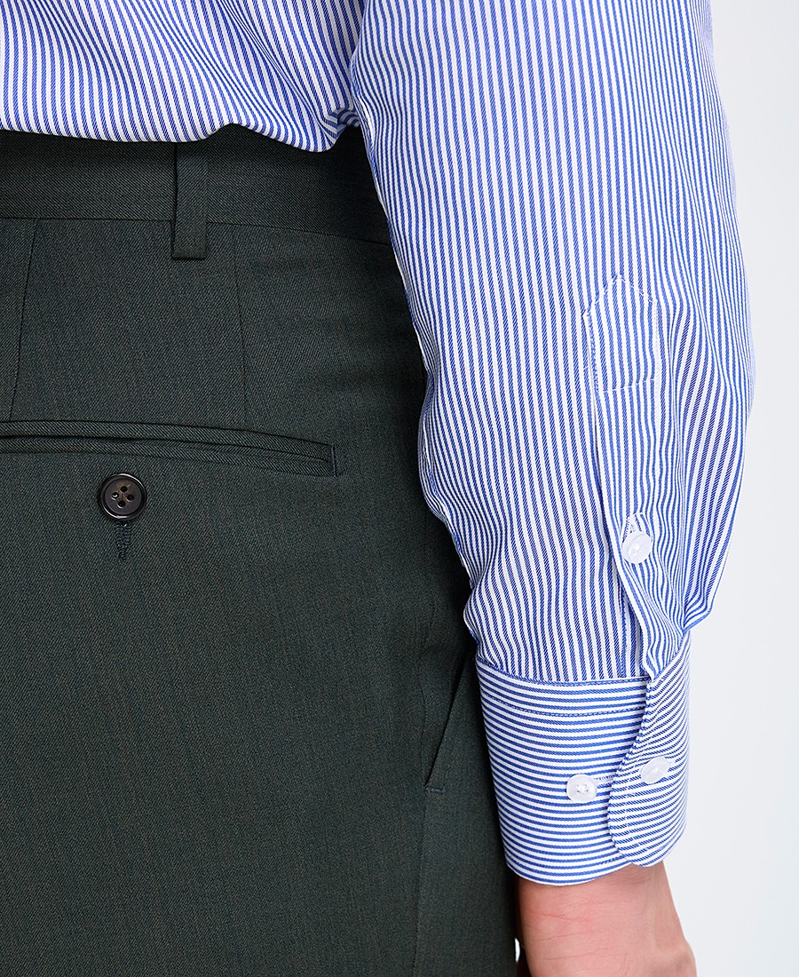 Kaiserhoff Ανδρικό Ριγέ Πουκάμισο Non Iron Semi Rex Slim Fit φωτογραφία