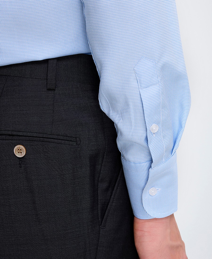 Kaiser Hoff Ανδρικό Πουκάμισο Non Iron Semi Rex Γιακά Slim Fit με Καρό Μοτίβο φωτογραφία