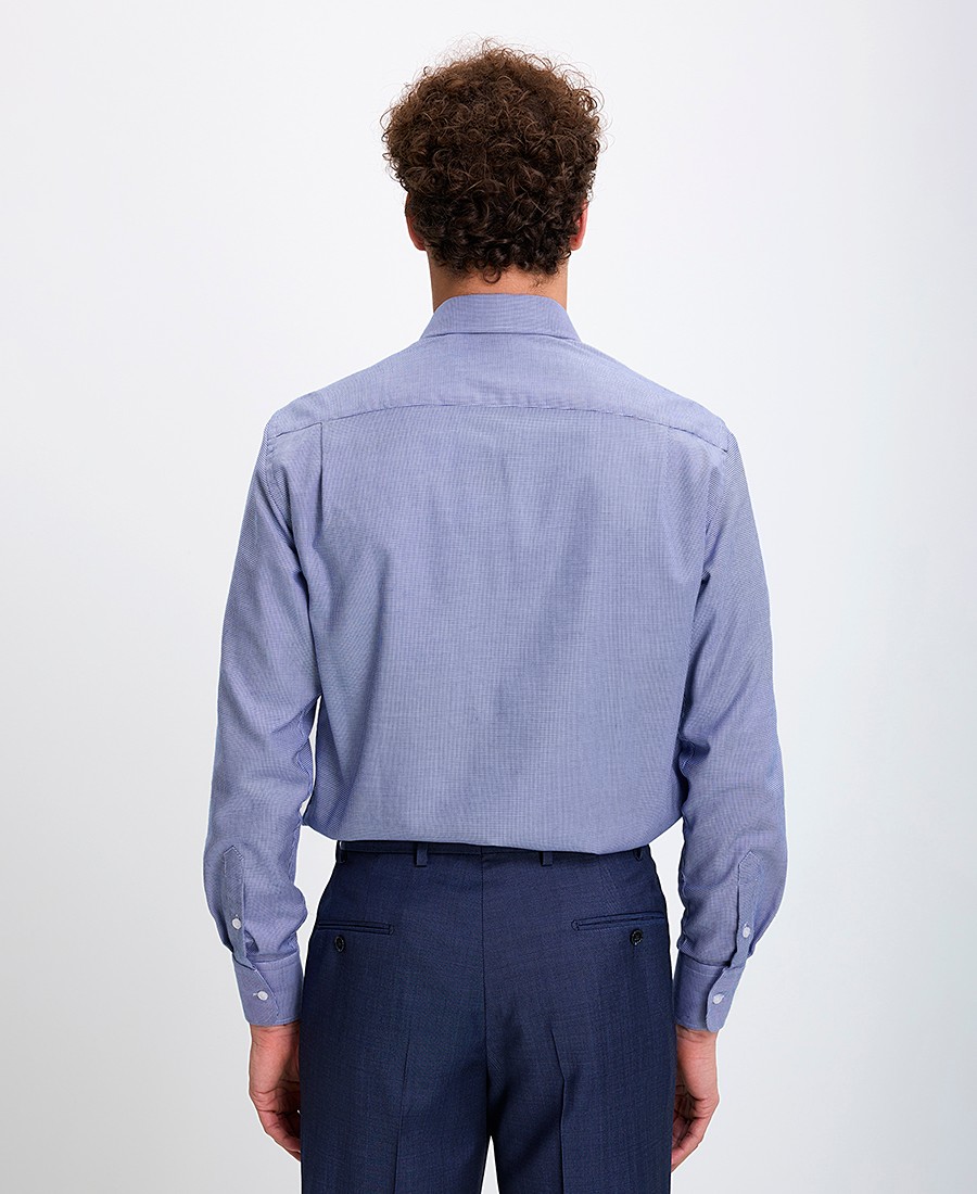 Kaiser Hoff Ανδρικό Πουκάμισο Non Iron Semi Rex Γιακά Slim Fit με Καρό Μοτίβο φωτογραφία