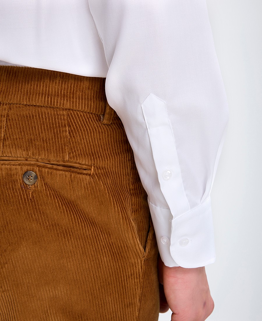 Kaiser Hoff Ανδρικό Πουκάμισο Oxford Non Iron Semi Rex Slim Fit σε Λευκό φωτογραφία