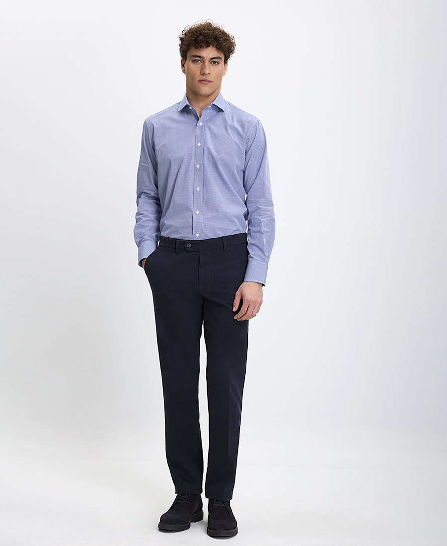 Kaiserhoff Ανδρικό Βαμβακερό Πουκάμισο Semi Rex Slim Fit με Καρό Μοτίβο φωτογραφία