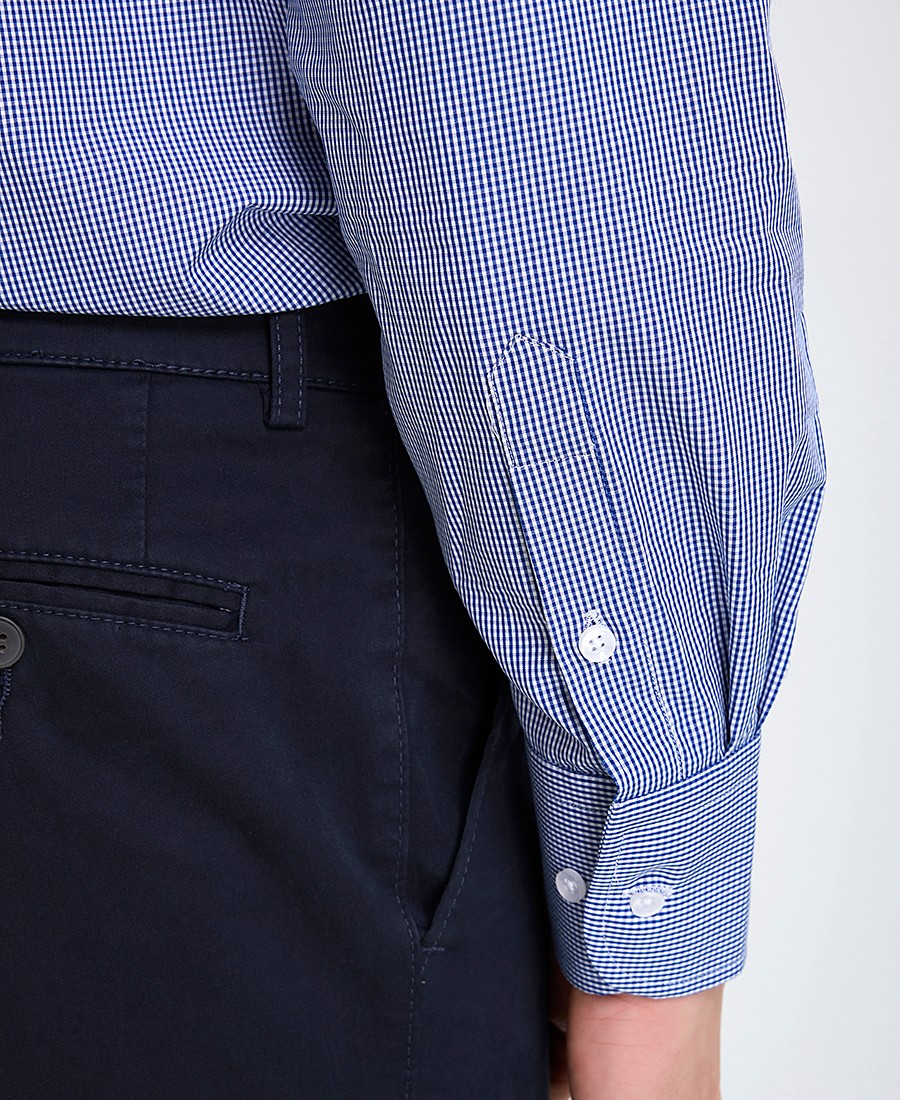 Kaiser Hoff Ανδρικό Πουκάμισο Semi Rex Slim Fit Βαμβακερό με Καρό Μοτίβο φωτογραφία