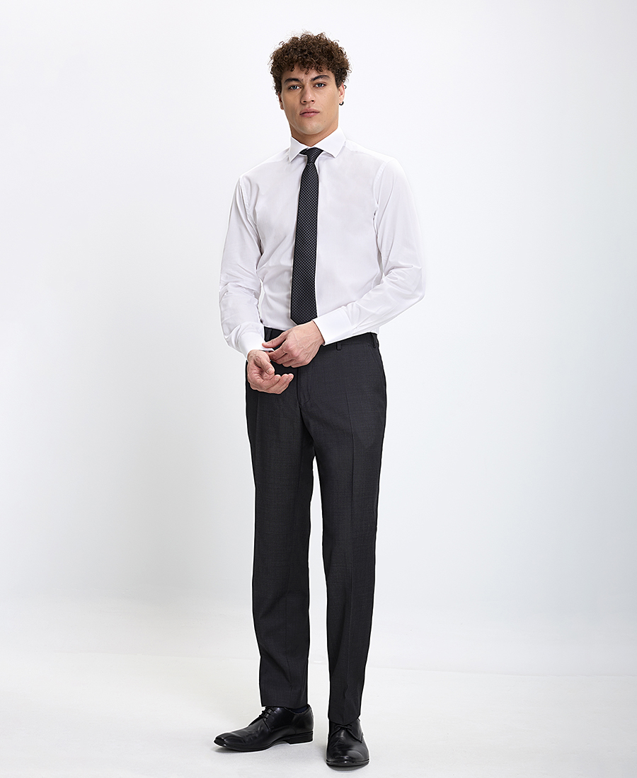 Vardas Ανδρικό Πουκάμισο Βαμβακερό με Μικρά Καρό Semi Rex Γιακά Slim Fit φωτογραφία