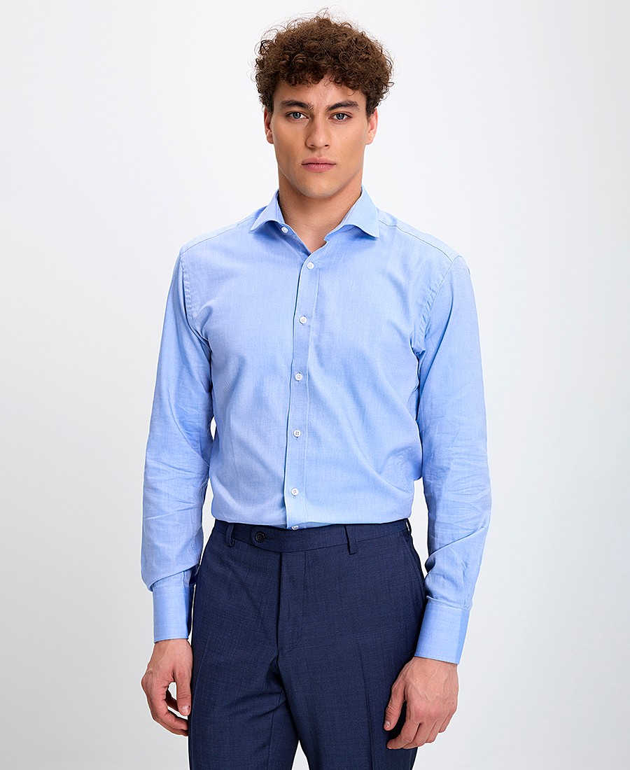 Vardas Ανδρικό Βαμβακερό Πουκάμισο Rex Γιακά Slim Fit