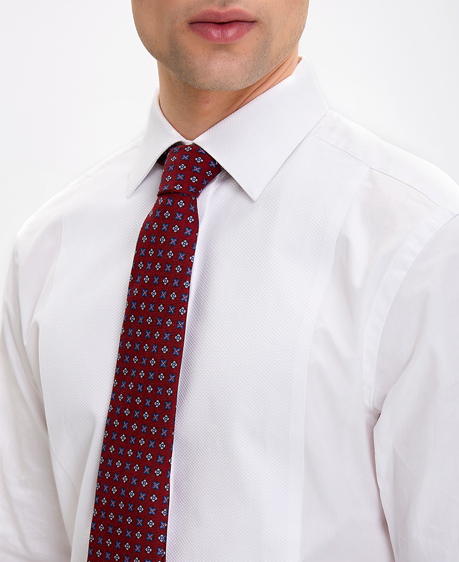 Charles Tyrwhitt Ανδρικό Πουκάμισο Regular Fit Βαμβακερό με Διπλή Μανσέτα Λευκό φωτογραφία