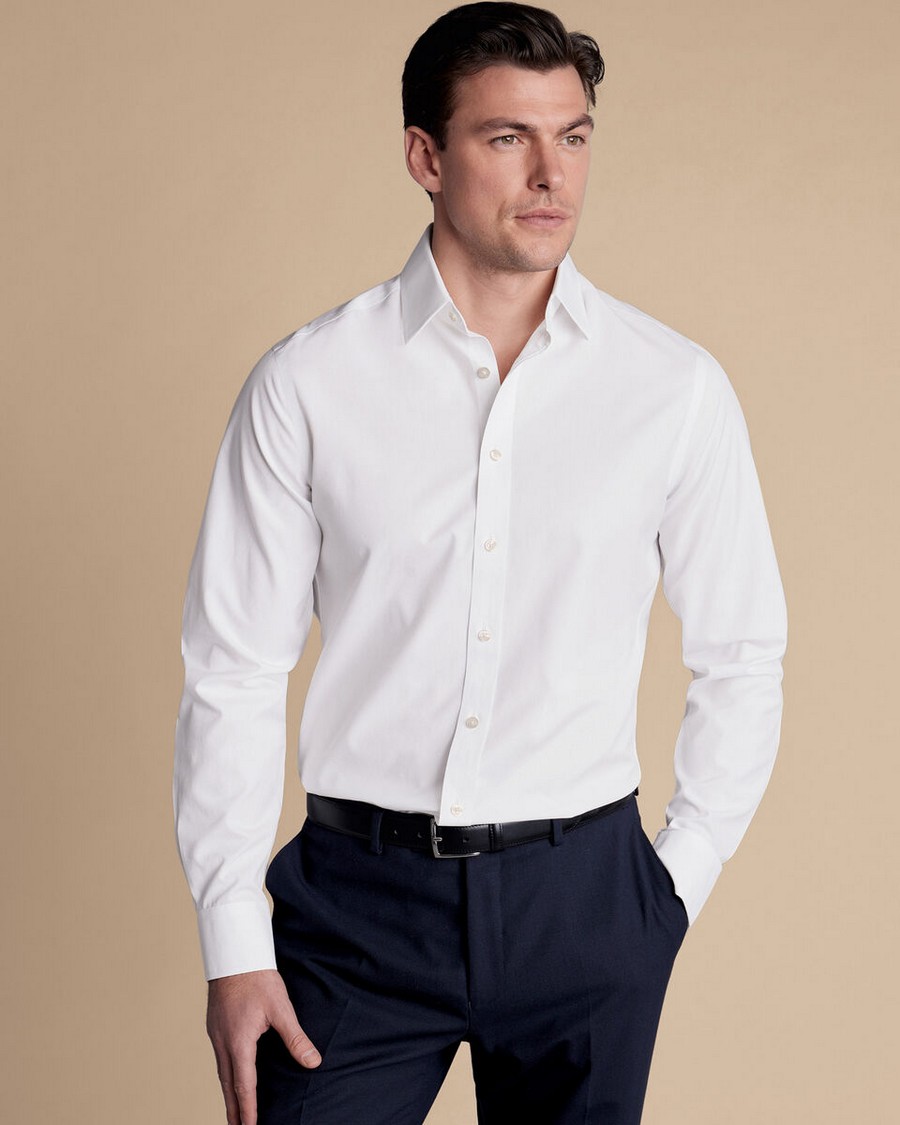 Charles Tyrwhitt Charles Tyrwhitt Ανδρικό Πουκάμισο Non Iron από Ποπλίνα Slim Fit