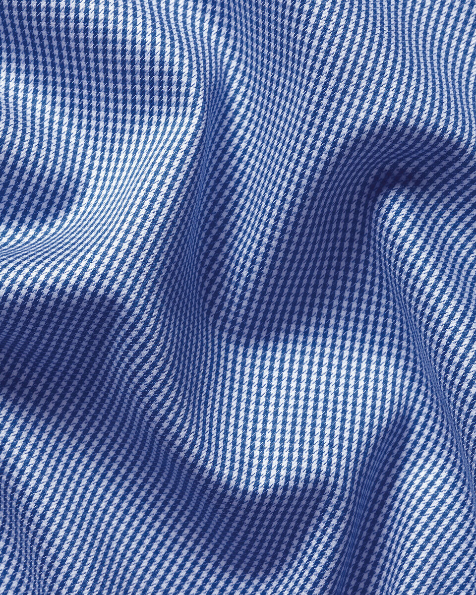 Charles Tyrwhitt Ανδρικό Πουκάμισο Non Iron Puppytooth Slim Fit σε Μπλε φωτογραφία