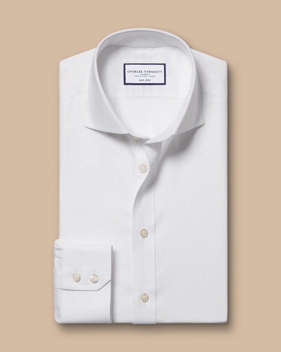 Charles Tyrwhitt Ανδρικό Πουκάμισο Non Iron Cutaway Γιακά Slim Fit φωτογραφία