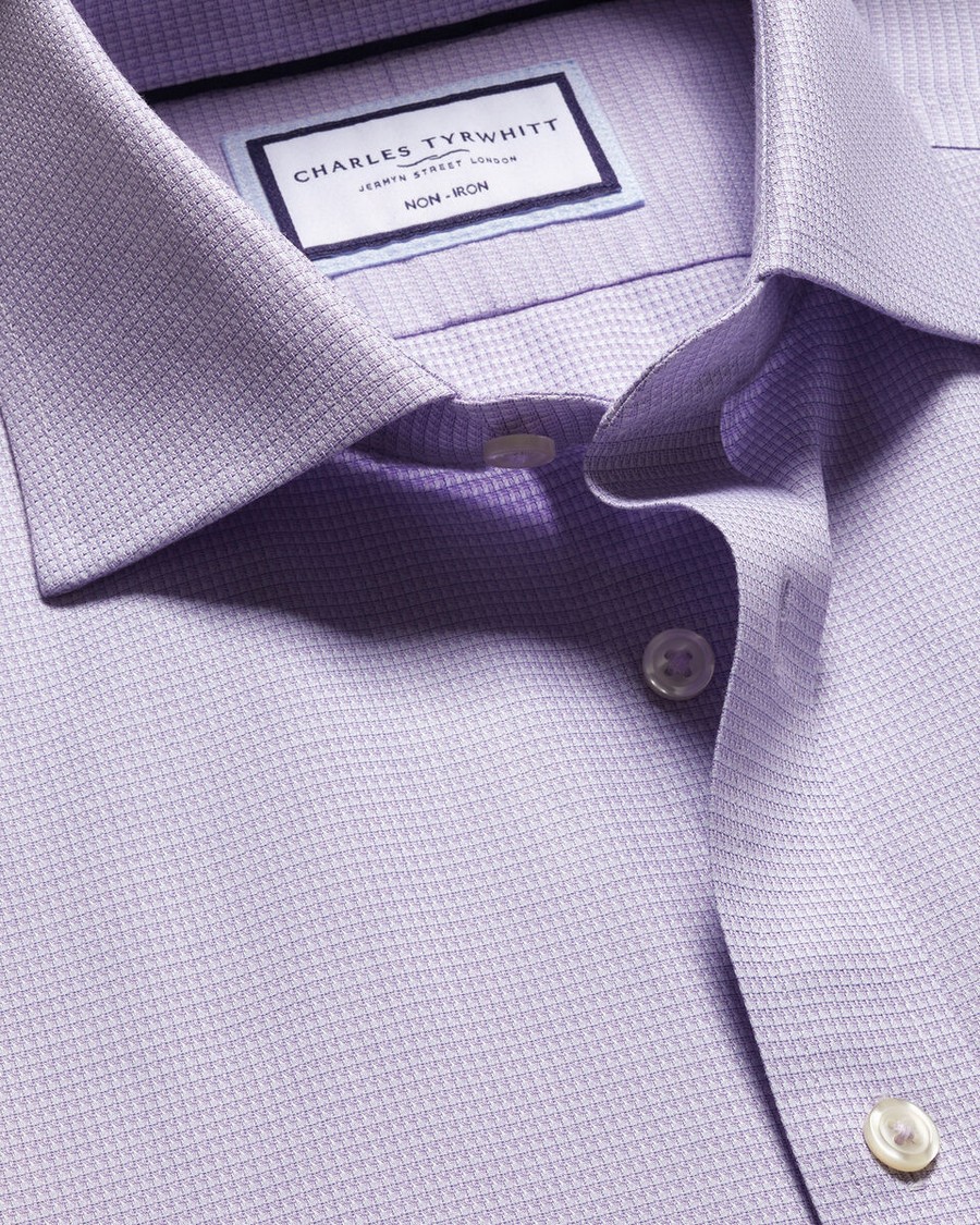Charles Tyrwhitt Ανδρικό Πουκάμισο Non Iron Stretch Kensington Weave Slim Fit φωτογραφία