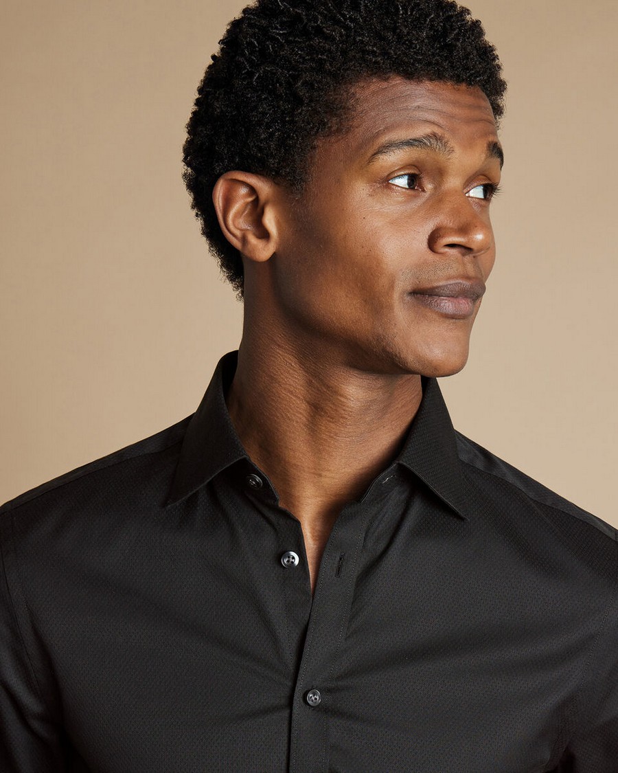 Charles Tyrwhitt Ανδρικό Πουκάμισο Luxury Ascot Weave Slim Fit φωτογραφία