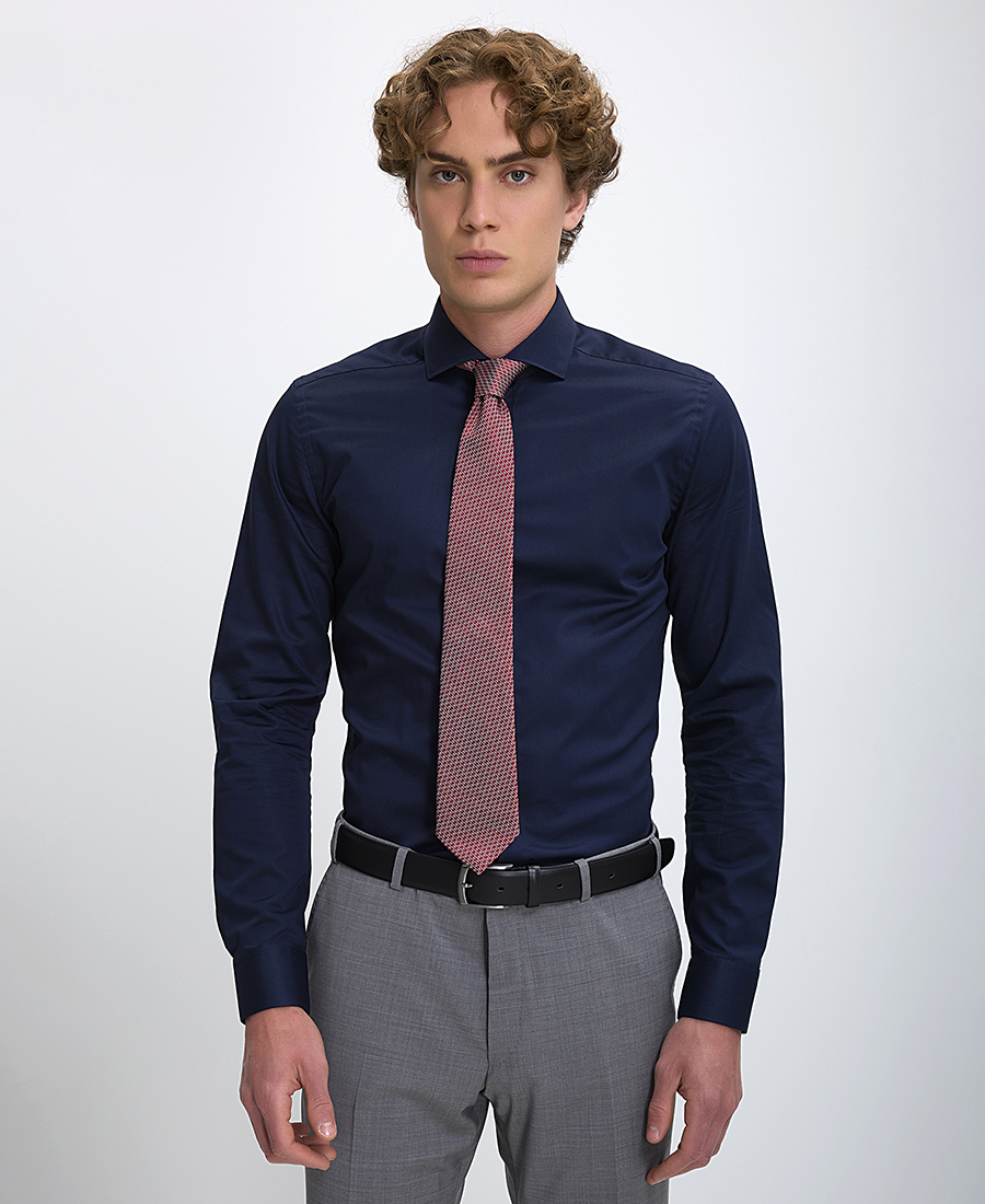 CC Collection Corneliani Corneliani Ανδρικό Πουκάμισο Slim Fit Βαμβακερό