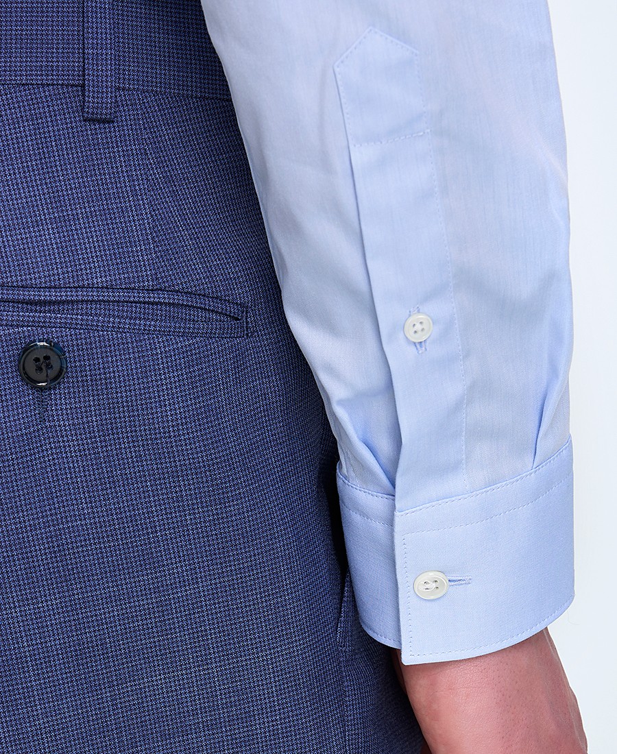 CC Collection Corneliani Ανδρικό Πουκάμισο Βαμβακερό με Semi Rex Γιακά Modern Fit φωτογραφία