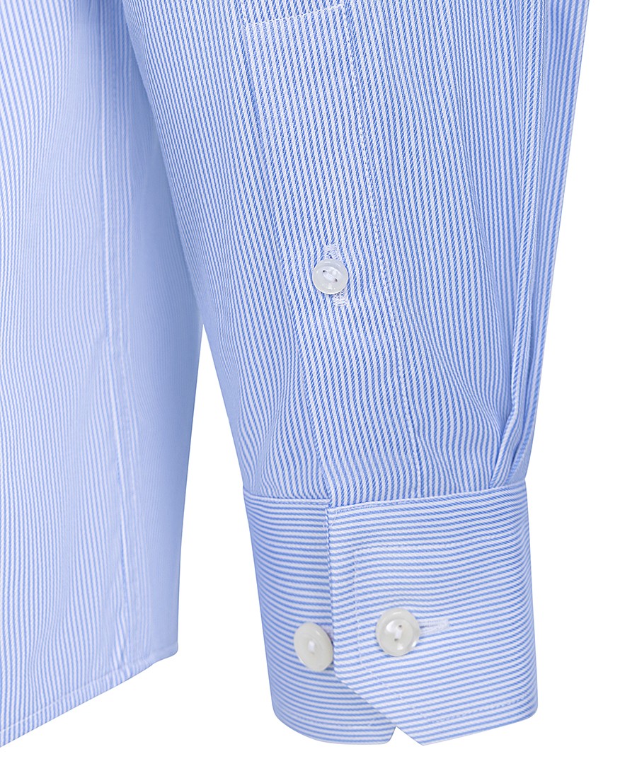 Eton PLUS SIZE Ανδρικό Πουκάμισο Βαμβακερό Regular Fit σε Ριγέ Γαλάζιο φωτογραφία