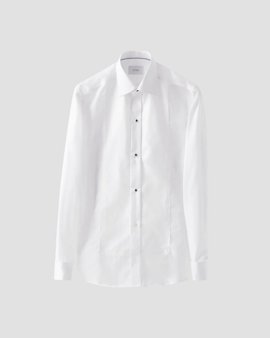 Eton Ανδρικό Πουκάμισο Slim Fit Βαμβακερό Λευκό φωτογραφία