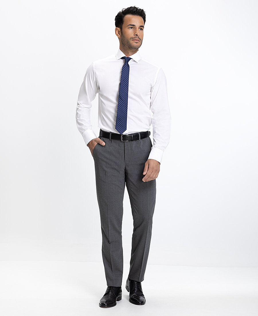 Vardas Ανδρικό Πουκάμισο Slim Fit Λευκό φωτογραφία