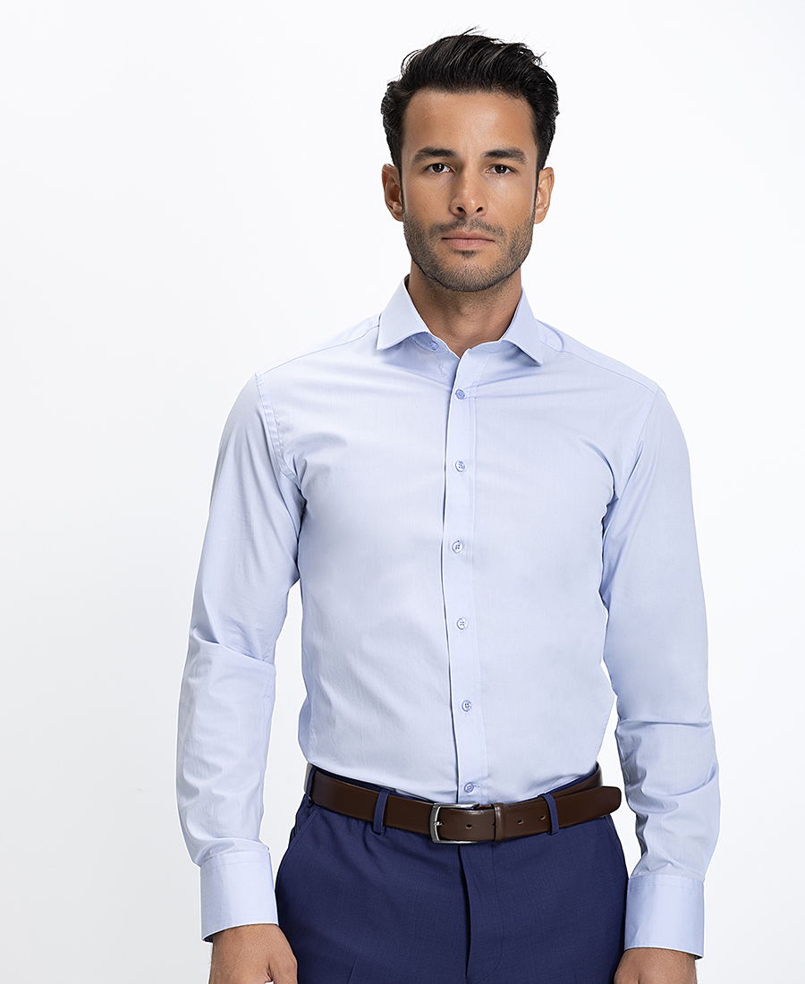 Vardas Ανδρικό Πουκάμισο Slim Fit Γαλάζιο
