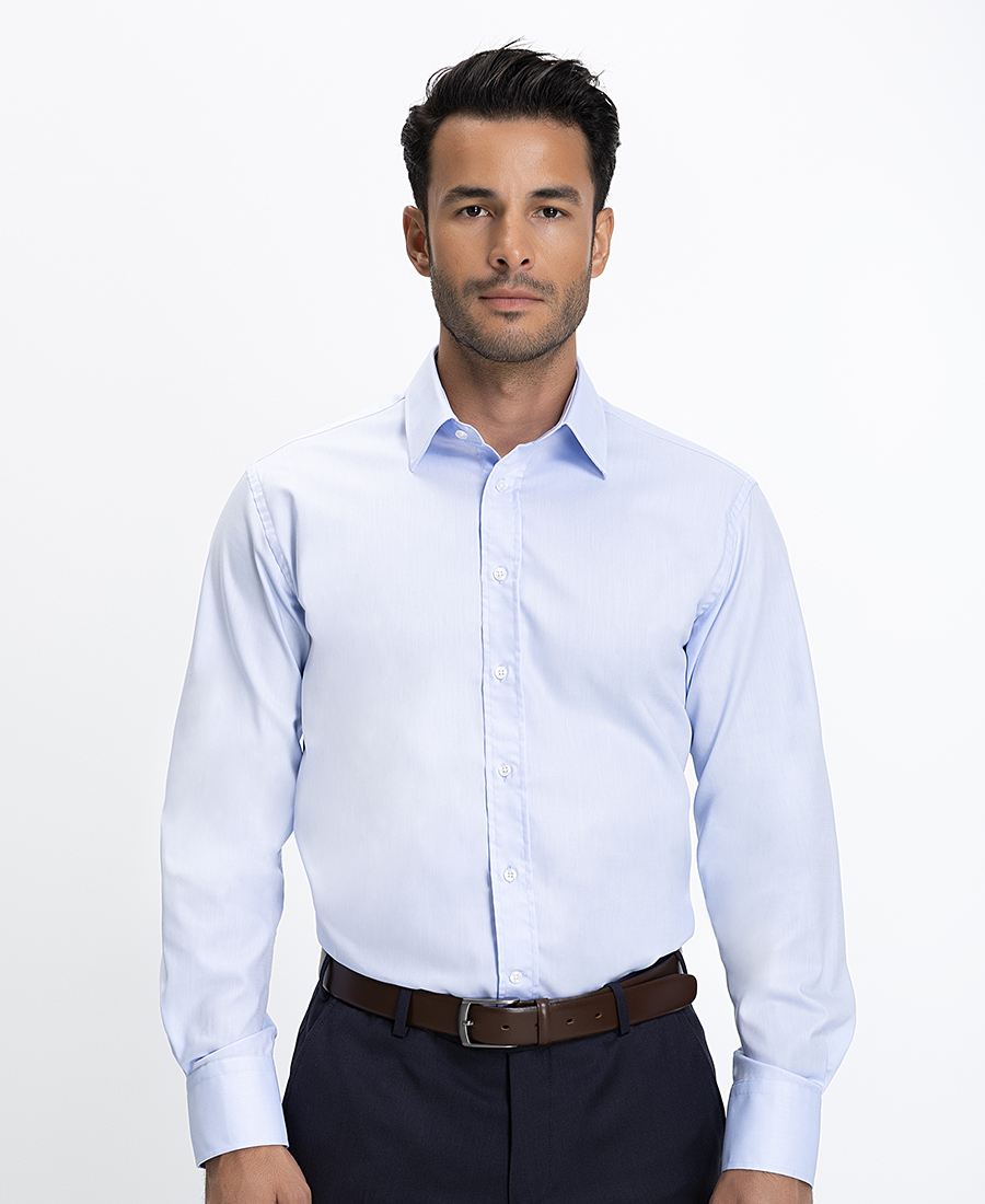 Vardas Vardas Ανδρικό Πουκάμισο Slim Fit Βαμβακερό Γαλάζιο