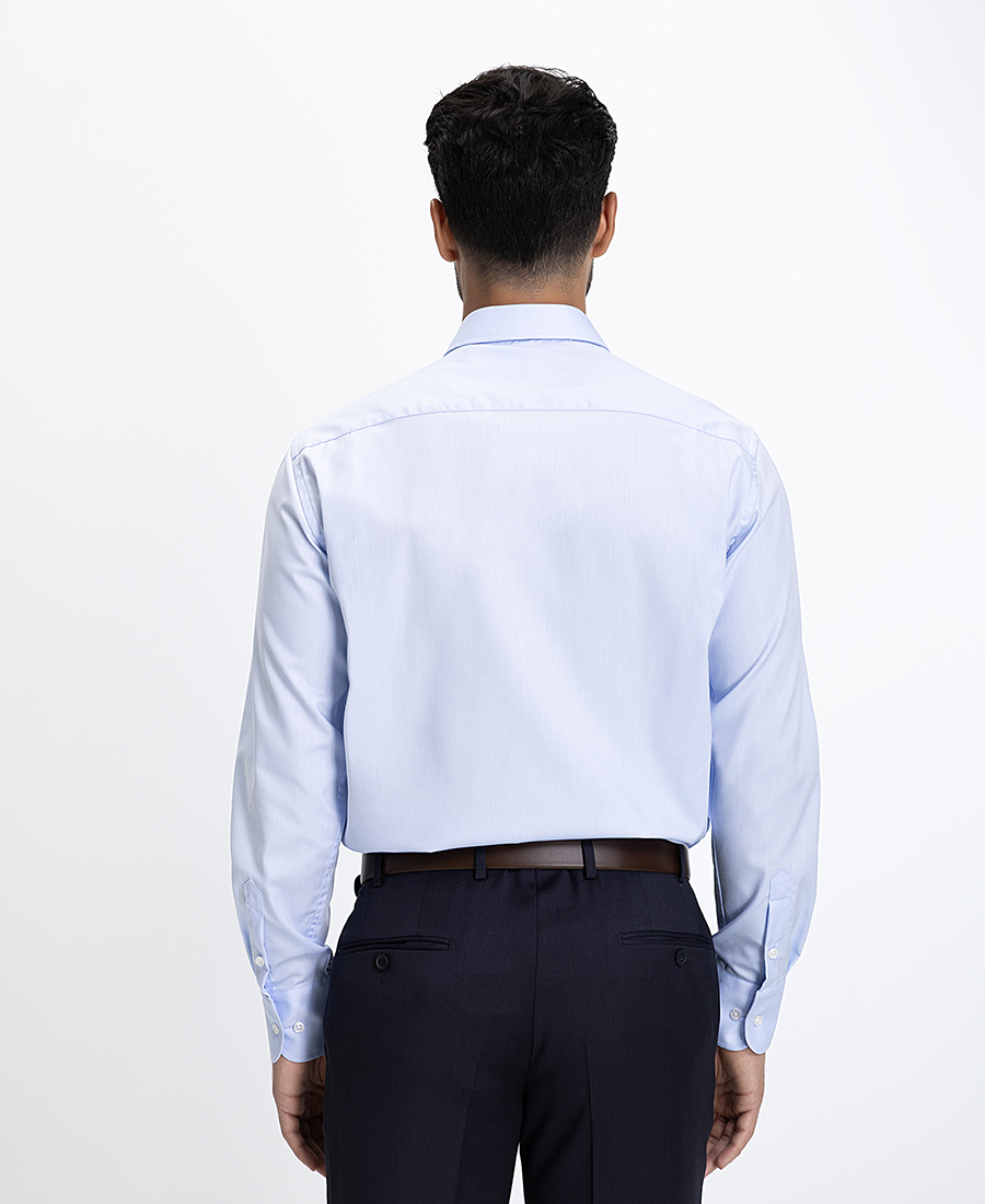Vardas Ανδρικό Πουκάμισο Slim Fit Βαμβακερό Γαλάζιο φωτογραφία