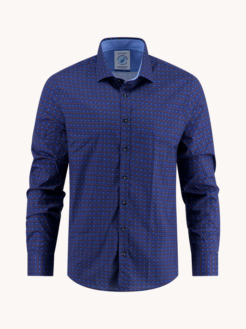 A Fish Named Fred Ανδρικό Πουκάμισο Regular Fit Με Μοτίβο φωτογραφία