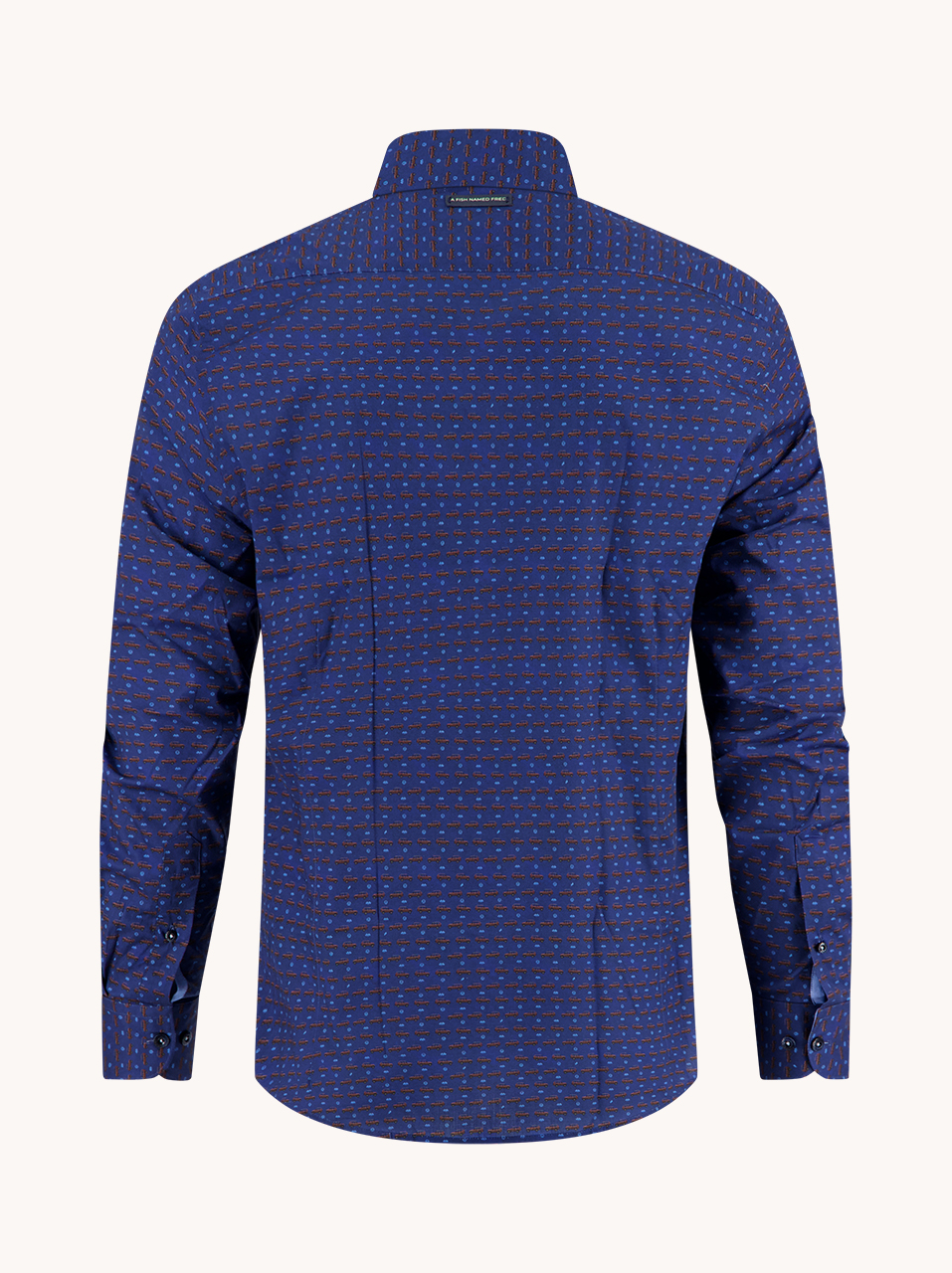 A Fish Named Fred Ανδρικό Πουκάμισο Regular Fit Με Μοτίβο φωτογραφία