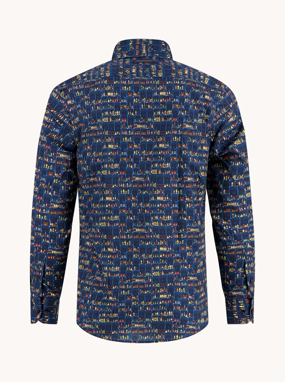 A Fish Named Fred Ανδρικό Βαμβακερό Πουκάμισο Regular Fit Με Μοτίβο φωτογραφία