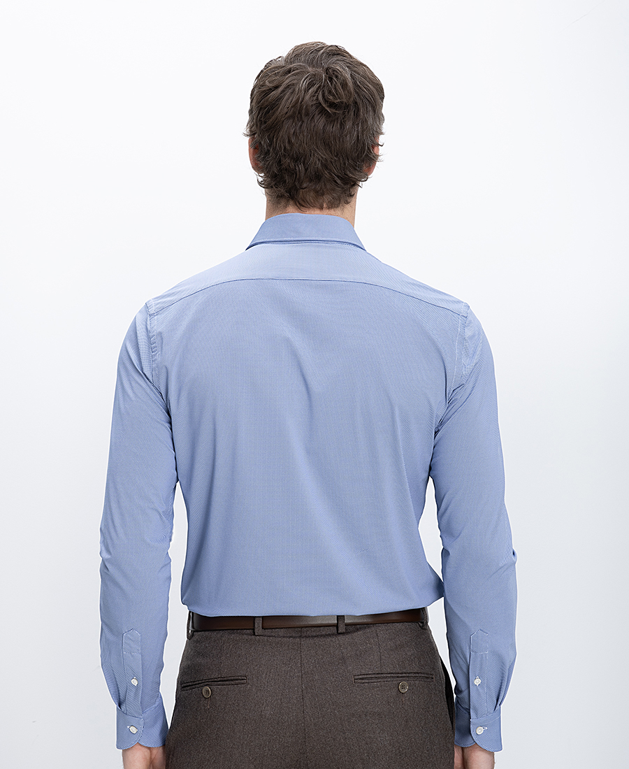 Xacus Ανδρικό Πουκάμισο Stretch Με Μικρομοτίβο Slim Fit φωτογραφία