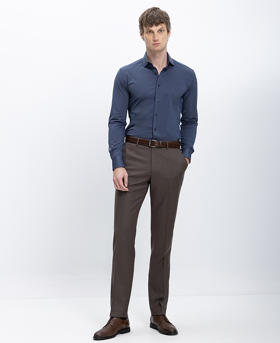 Xacus Ανδρικό Πουκάμισο Slim Fit Ύφασμα Με Ελαστικότητα φωτογραφία