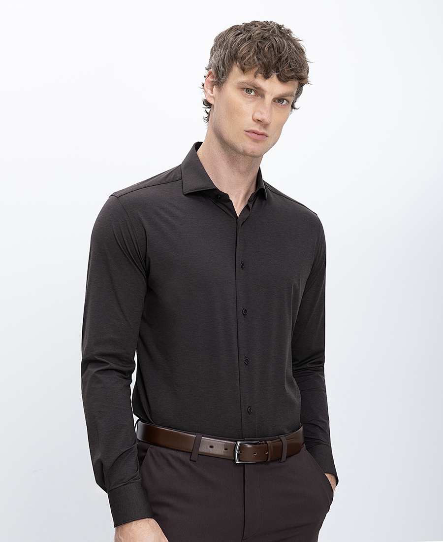 Xacus Xacus Ανδρικό Πουκάμισο Slim Fit Ύφασμα Με Ελαστικότητα