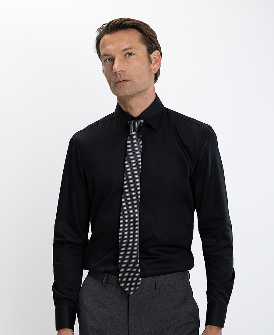 Boss Πουκάμισο Μακρυμάνικο Βαμβακερό Slim Fit