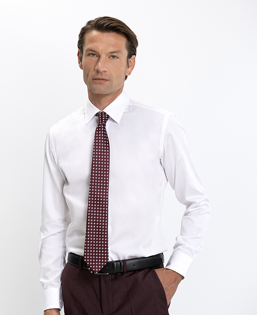 Boss Πουκάμισο Μακρυμάνικο Βαμβακερό Slim Fit