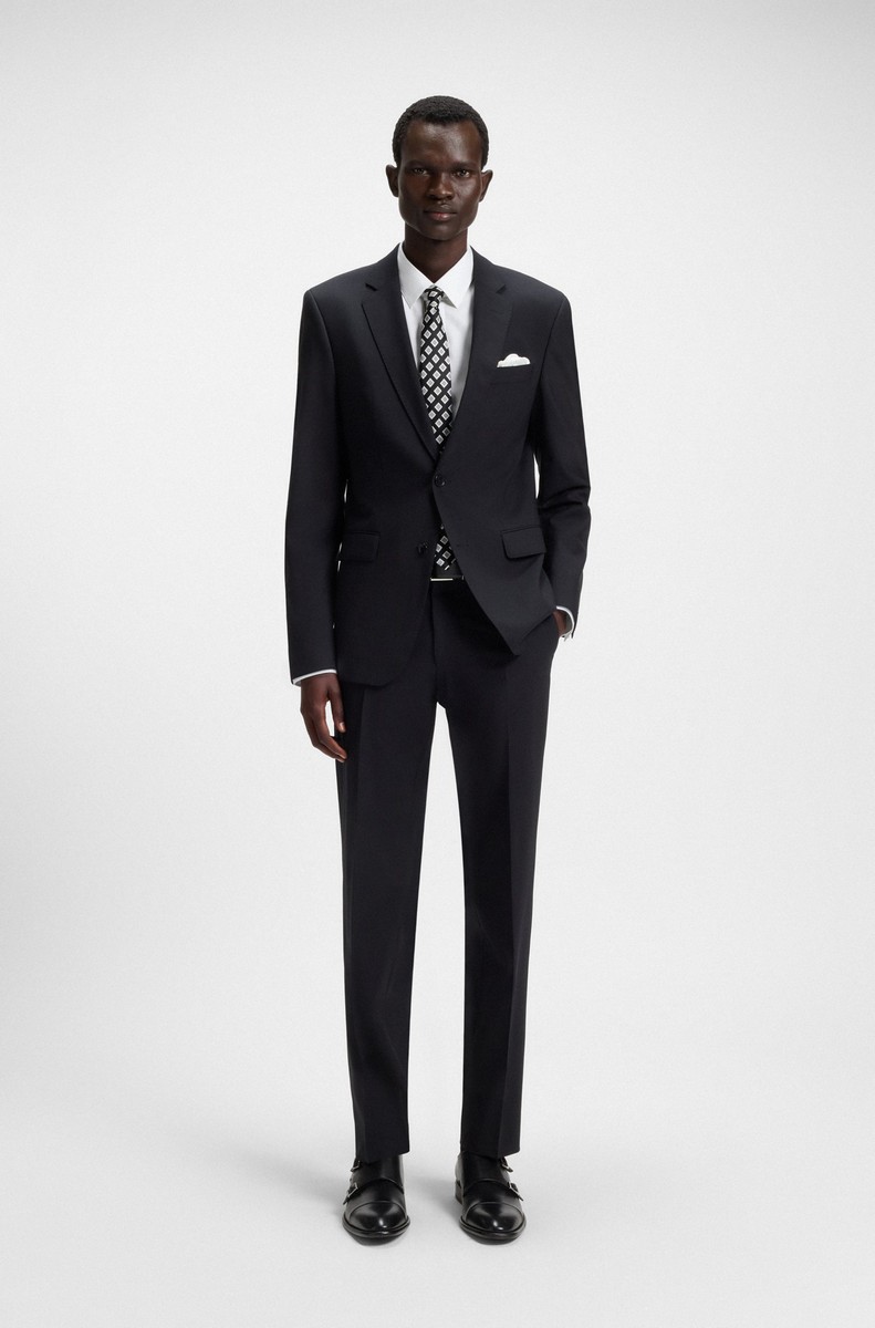 Boss Ανδρικό Πουκάμισο Easy-Iron Αυστριακό Βαμβάκι Slim Fit σε Λευκό φωτογραφία