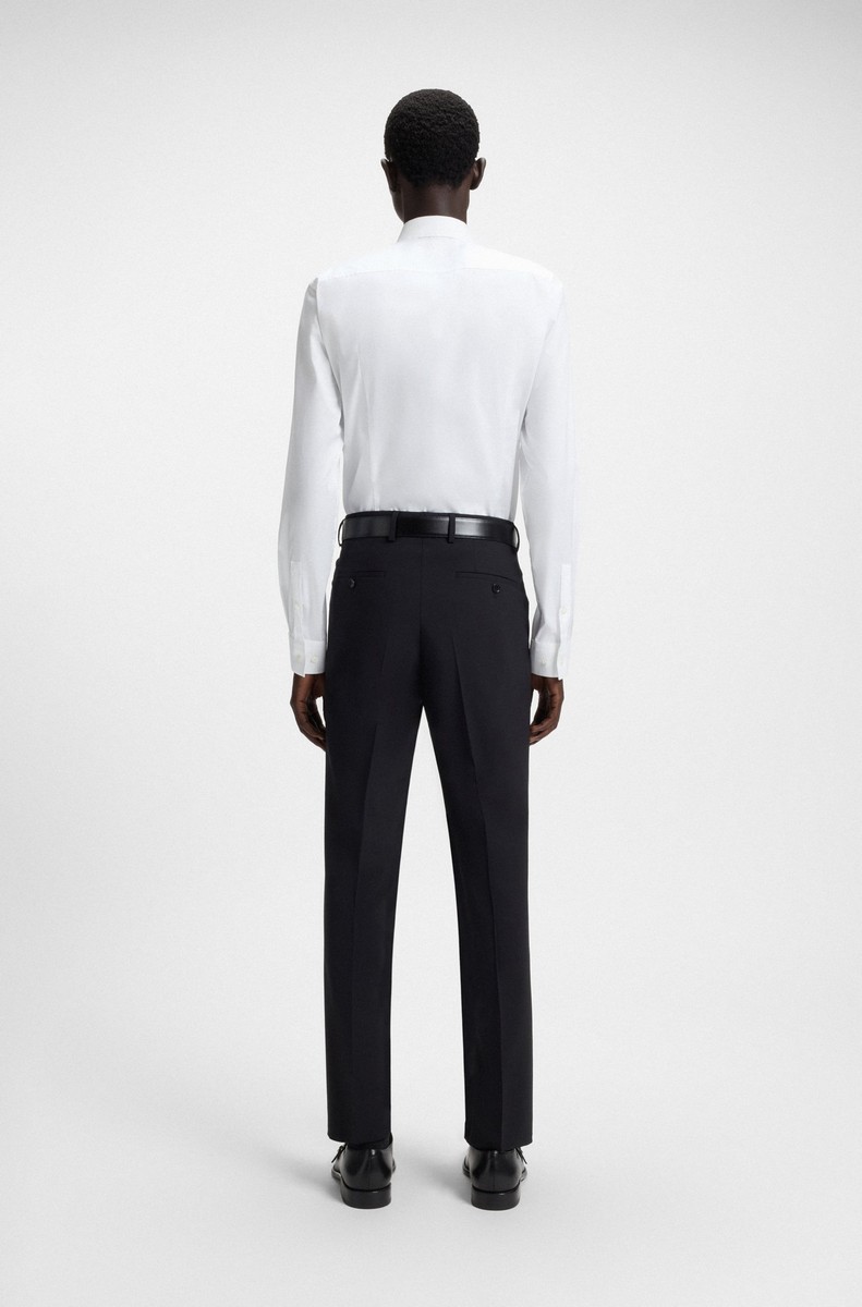 Boss Ανδρικό Πουκάμισο Easy-Iron Αυστριακό Βαμβάκι Slim Fit σε Λευκό φωτογραφία