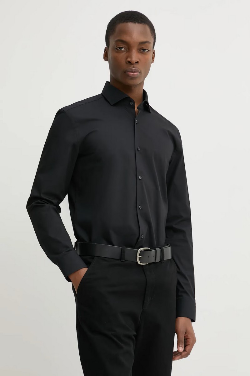 Hugo Hugo Ανδρικό Μακρυμάνικo Πουκάμισο Βαμβακερό Slim Fit