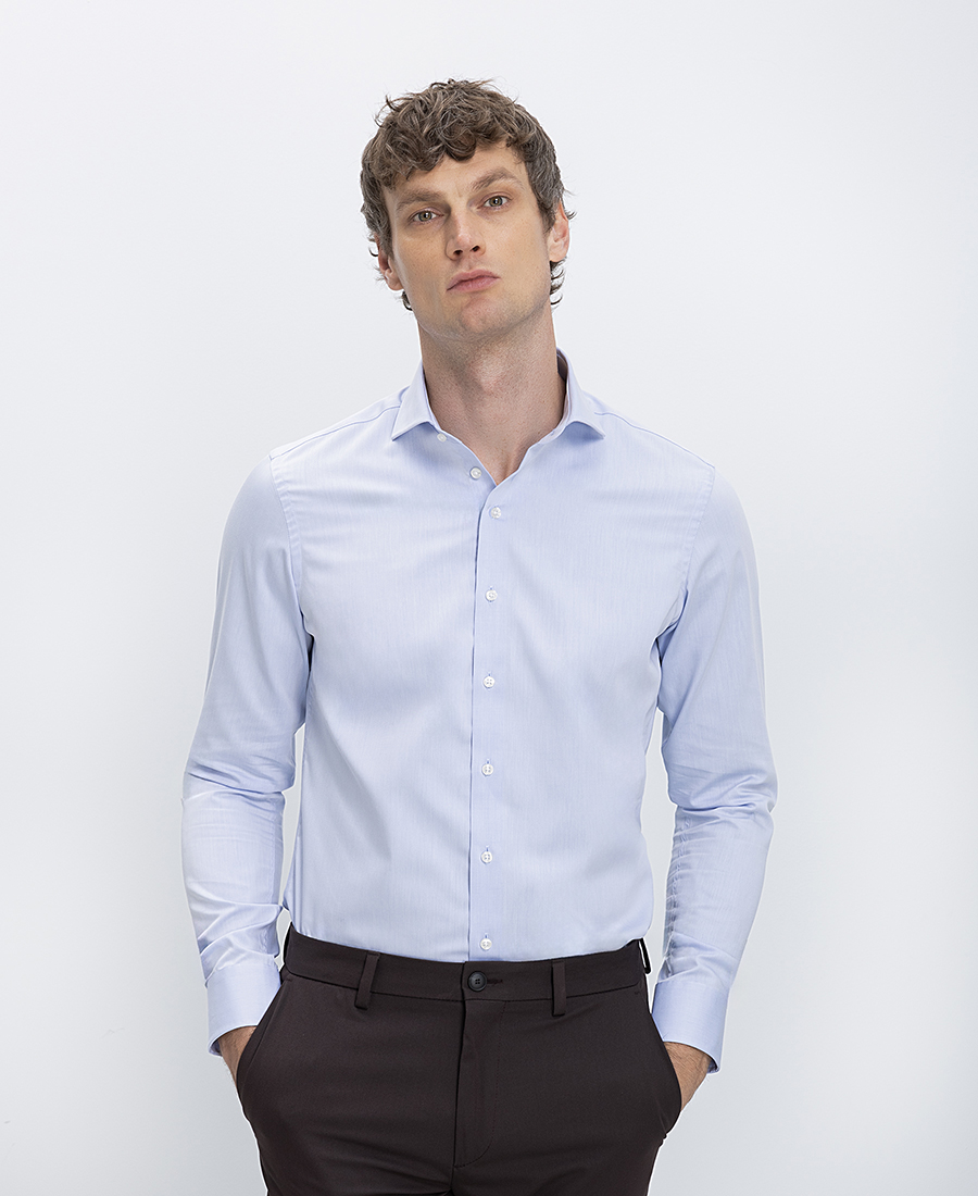 Vardas Ανδρικό Πουκάμισο Cotton Slim Fit Με Κλασικό Γιακά