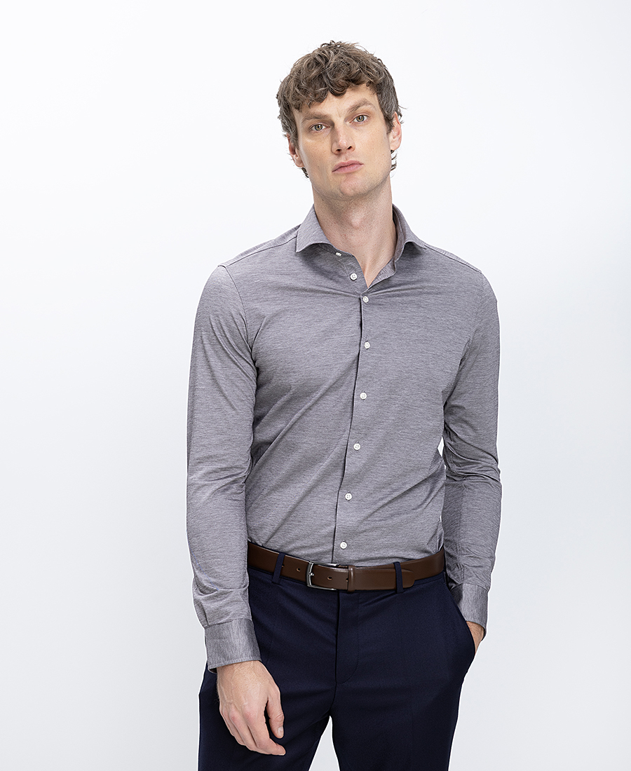 Vardas Ανδρικό Πουκάμισο Cotton Slim Fit Με Κλασικό Γιακά