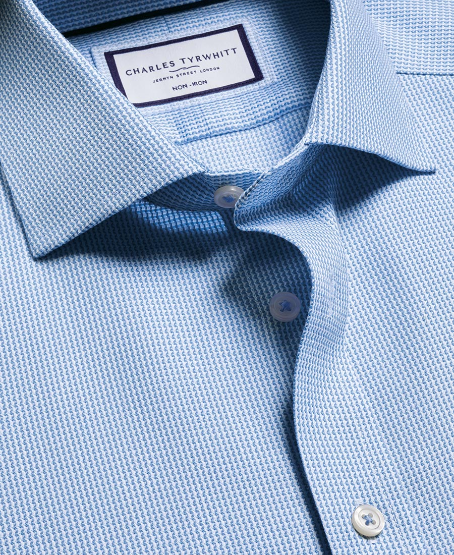 Charles Tyrwhitt Ανδρικό Βαμβακερό Πουκάμισο Non-Iron φωτογραφία
