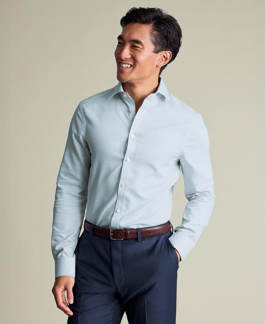 Charles Tyrwhitt Ανδρικό Βαμβακερό Πουκάμισο Non-Iron