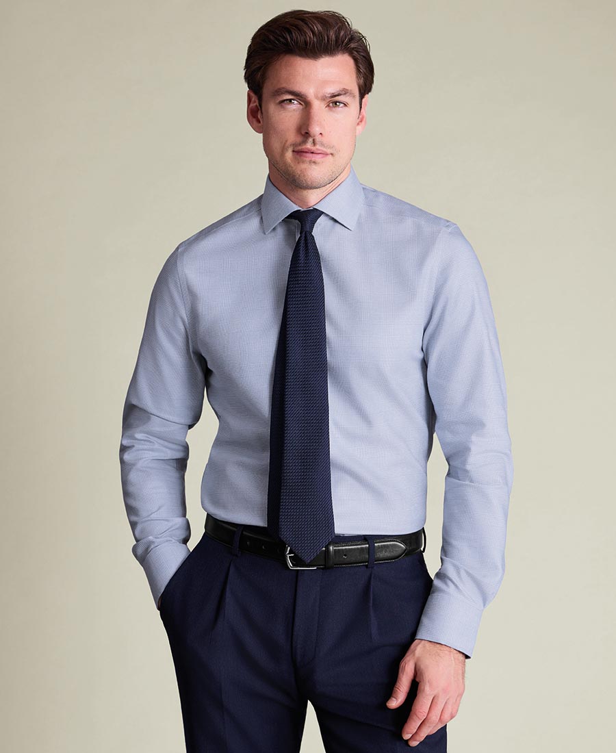 Charles Tyrwhitt Ανδρικό Βαμβακερό Πουκάμισο Non-Iron φωτογραφία