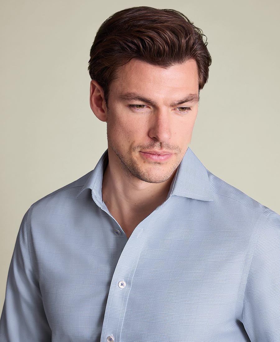 Charles Tyrwhitt Ανδρικό Βαμβακερό Πουκάμισο Non-Iron φωτογραφία