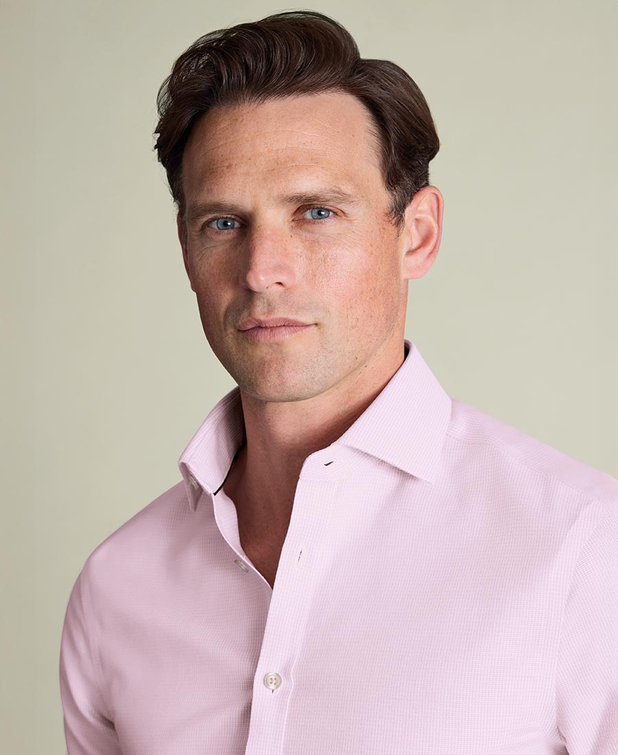 Charles Tyrwhitt Ανδρικό Βαμβακερό Πουκάμισο Non-Iron φωτογραφία