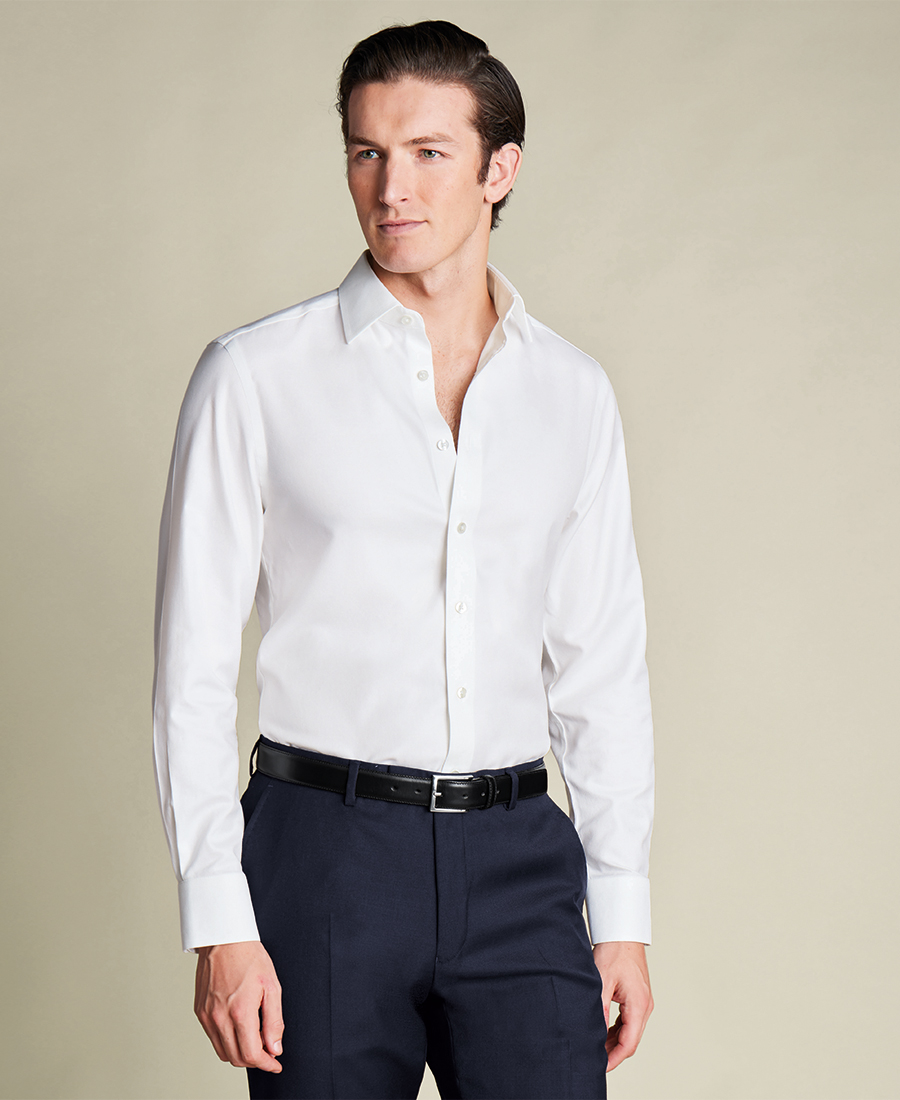 Charles Tyrwhitt Ανδρικό Πουκάμισο Βαμβακερό Slim Fit
