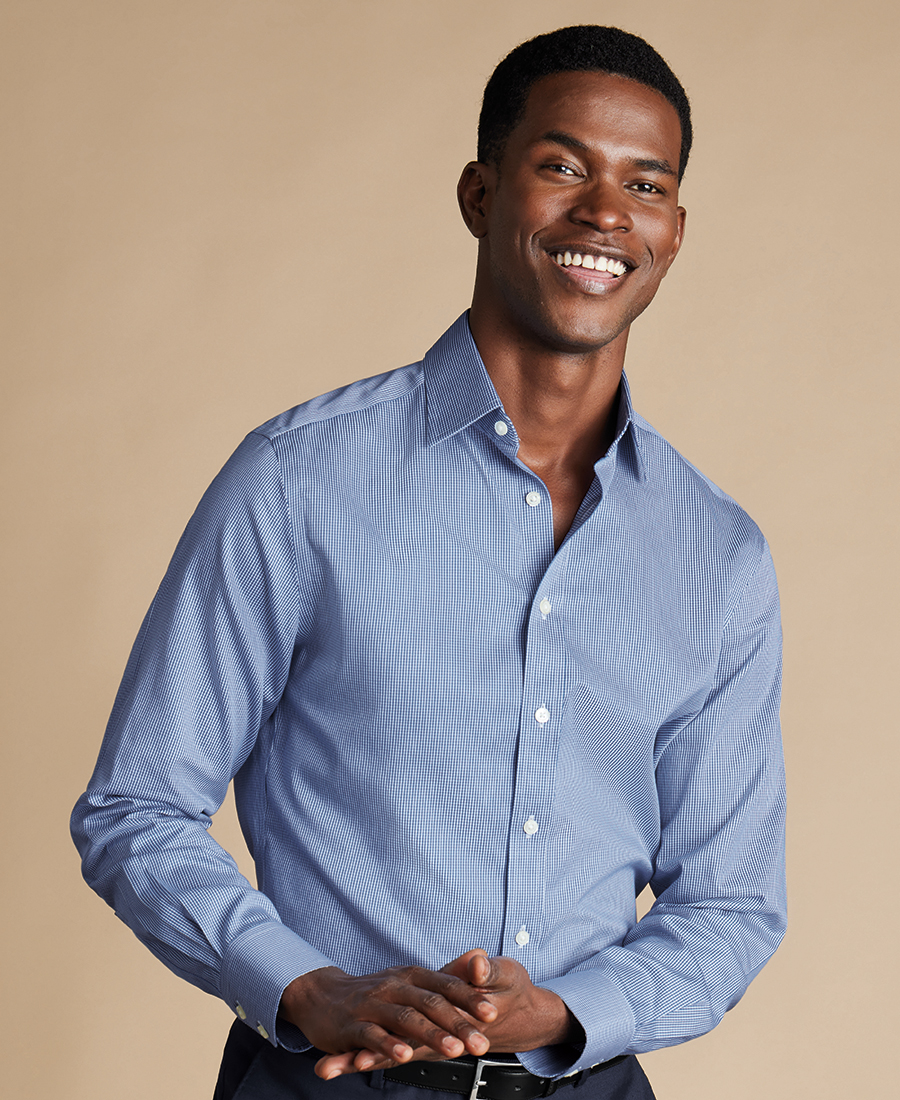 Charles Tyrwhitt Ανδρικό Πουκάμισο Βαμβακερό Slim Fit