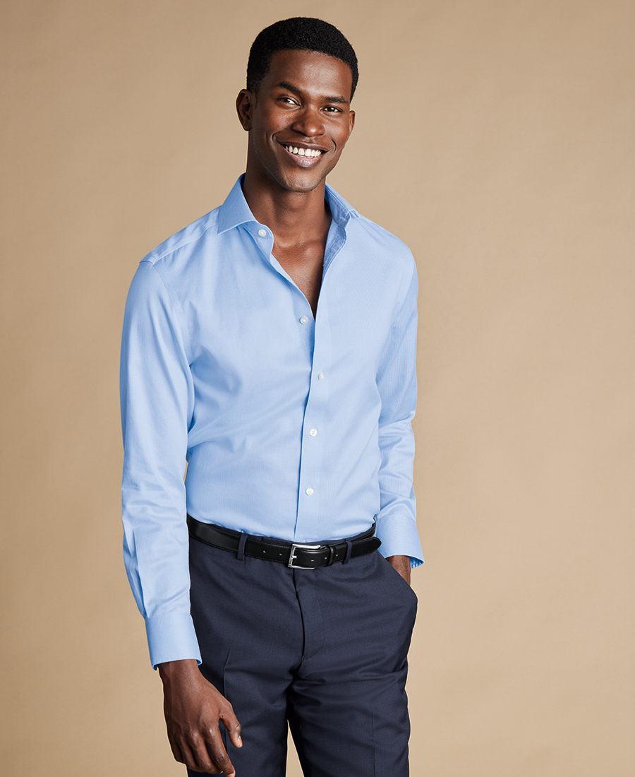 Charles Tyrwhitt Ανδρικό Πουκάμισο Βαμβακερό Slim Fit