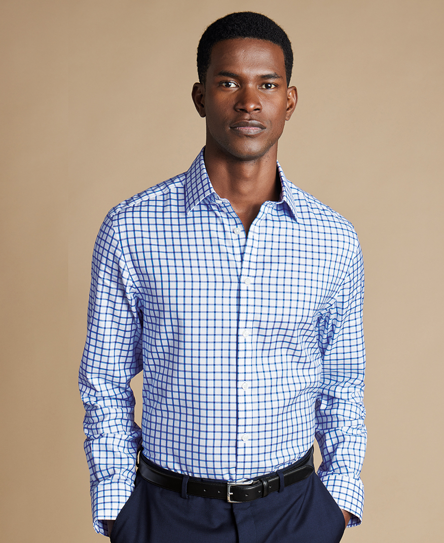 Charles Tyrwhitt Ανδρικό Πουκάμισο Slim Fit Με Κλασικό Γιακά