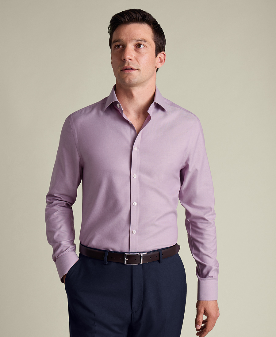 Charles Tyrwhitt Ανδρικό Πουκάμισο Κλασικό Βαμβακερό Slim Fit
