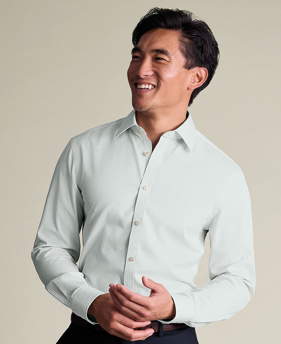 Charles Tyrwhitt Ανδρικό Πουκάμισο Κλασικό Βαμβακερό Regular Fit