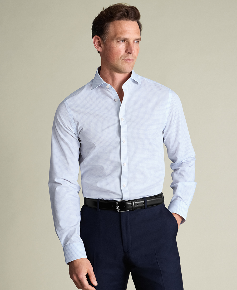 Charles Tyrwhitt Ανδρικό Πουκάμισο Κλασικό Βαμβακερό Slim Fit