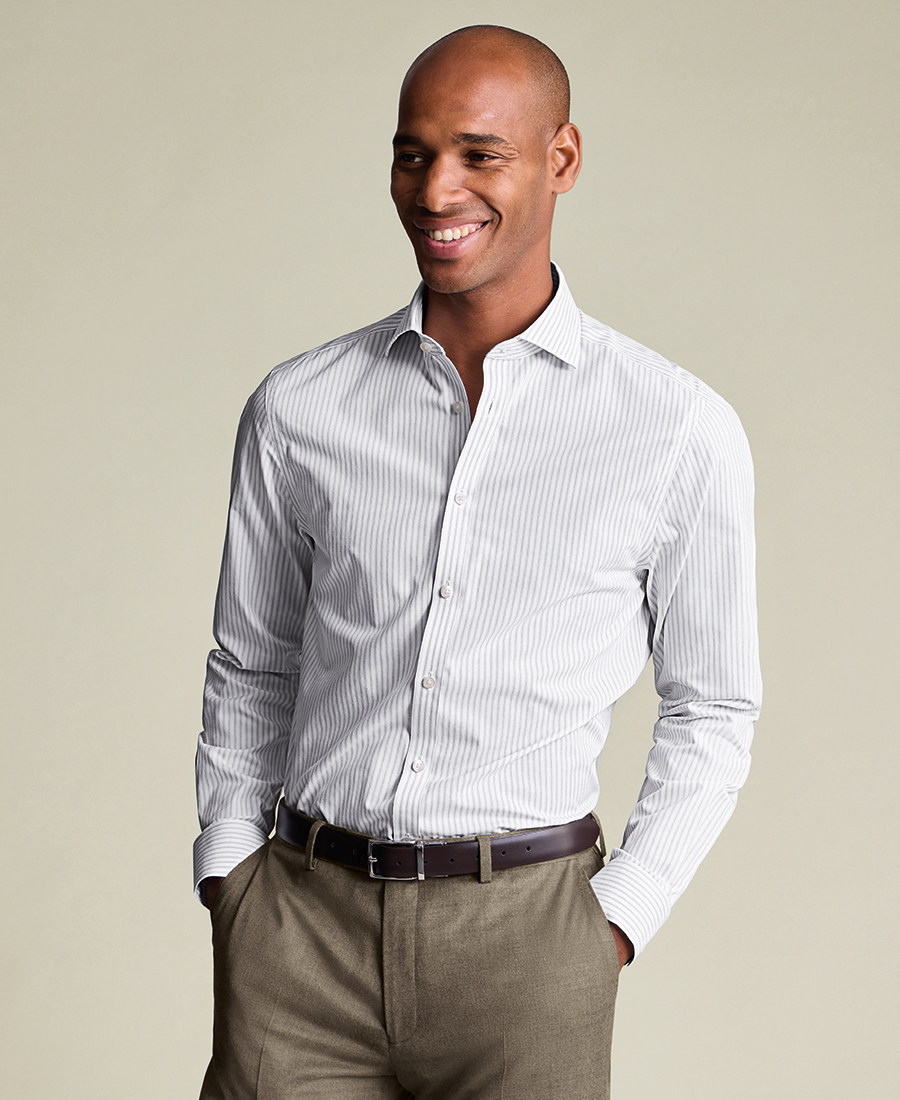 Charles Tyrwhitt Ανδρικό Πουκάμισο Βαμβακερό Slim Fit